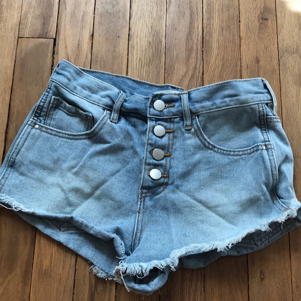 denim shorts